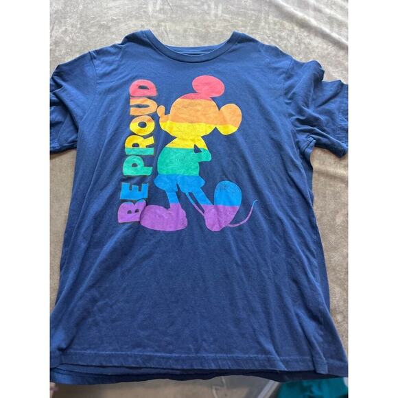 Celebrate‎ Pride! Men's Disney Mickey Mouse T Shirt “Be Proud” XL (46-48) - Picture 1 of 3